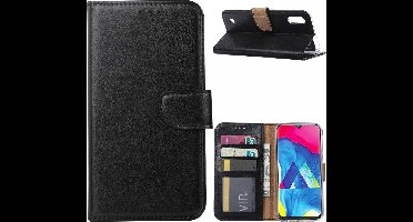 Ntech Hoesje Geschikt Voor Samsung Galaxy M10 Portemonnee Hoesje / Book Case - Zwart