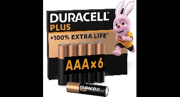 Duracell Plus AAA - alkaline batterijen - 1,5V, LR03 - 6 stuks