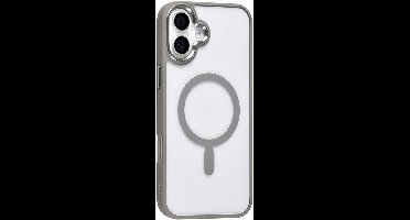 TUNIQ Back cover - iPhone 16 Plus - Grijs - MagSafe-ring - Hybride design