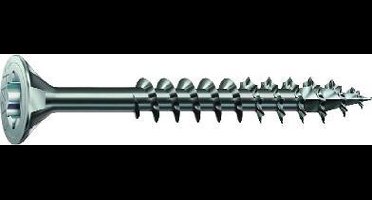 Spax Spaanplaatschroef platverzonken kop verzinkt T-Star T20 deeldraad 4.5x80mm (per 200 stuks)