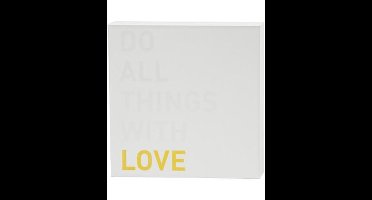 Creativ Company Canvas met Gouden Motief Love