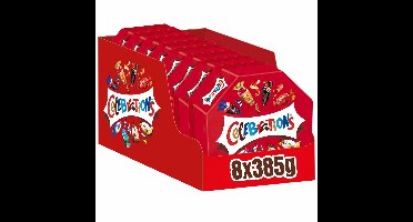 Celebrations Chocolade snoep mix - cadeau - uitdeelverpakking - 8x385g