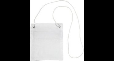 CC Katoenen Hangportemonnee 13x15 cm Wit