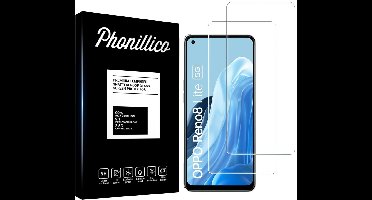 Screenprotector voor Oppo Reno 8 Lite 5G - 2 stuks Beschermglas van glas Transparante glazen schermbeschermfolie
