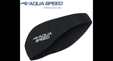 Aqua Speed Neopreen Hoofdband Zwemmen - Zwemhoofdband vanaf 8+ Kinderen/Volwassenen - Zwart