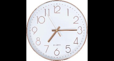 vidaXL - Wandklok - 30 - cm - roségoud