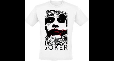 Batman The Joker - Red Lips Heren T-shirt - wit - S