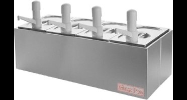 Saus/Dressingbar (Cap.GN1/4X4-200Mm) - MaxPro 921431