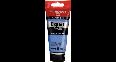 Amsterdam Expert Acrylverf - Blauwe Acrylverf - #516 Kobaltblauw Licht Ultramarijn - Acrylic Paint - Acrylaatverf – Acrylic Paint – Hobbyverf – Kunstschildersverf - Hobbyverf Blauw - 75ml