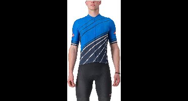 Castelli Speed Strada Korte Mouw Wielertrui Blauw L Man