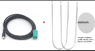 Auto Interface Aux-in audio kabel voor Renault vrouwtje