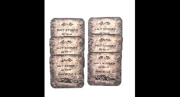 Formule 1 onderzetters 6 stuks - niet storen ik kijk formule 1 onderzetters ( viltjes ) - formule 1 liefhebber - bier onderzetters formule 1- brievenbus cadeau - vaderdag cadeautip