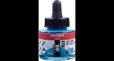 Amsterdam Acrylic Inkt Fles 30 ml Koningsblauw 517