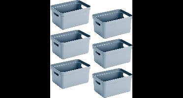 Sunware - Sunware Sigma home set van 6 5L opbergbox - blauw