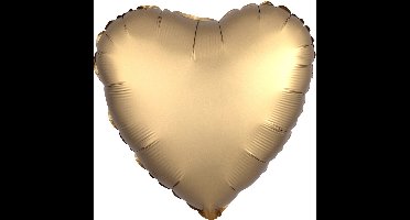 Amscan - Folieballon Satin Luxe Gold Sateen hart