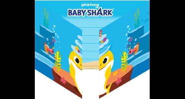 Baby Shark - Uitnodigingen (8 stuks)