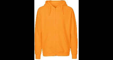 Fairtrade Men's Zip Hoodie met capuchon Okay Orange - M