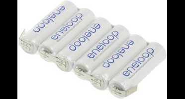 Panasonic eneloop Reihe F1x6 Accupack Aantal cellen: 6 Batterijgrootte: AA (penlite) U-soldeerlip NiMH 7.2 V 1900 mAh