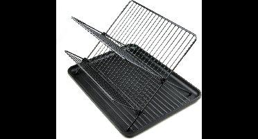 Kinghoff 1355 - Afdruiprek met bestekkorf en lekbak - Droogrek - Afdruiprek - 36 x 30 x 15 cm