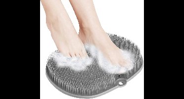 Premium Voetscrubber – Grijs – Voetborstel – Voetmassage – Douchemat – Scrub Lichaam – Scrubhandschoen – Scrubhandschoenen – Scrub Borstel – Scrubborstel Douche