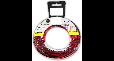 Audiokabel EDM 2 x 0,75 mm Rood/Zwart 15 m