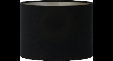 Light - Living Lampenkap Velours - Stof - Zwart - 25 x 18 x 25 cm (BxHxD)