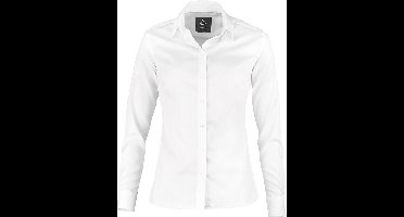 Dames Blouse Strijkvrij Wit maat XXL