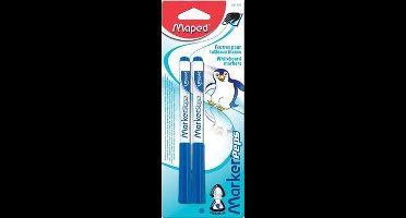 Maped whiteboardmarker Marker'Peps, blister van 2 stuks, blauw