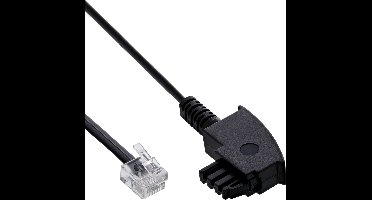 InLine® TAE-F kabel voor DSL-splitter, TAE-F ST naar Western 6/2 DEC ST, 20m