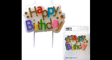 Kaarsje Happy Birthday