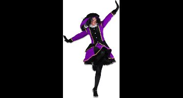 Damespiet Madrid Zwart/Paars - Maat XXL