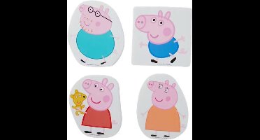 Peppa pig Bad Vormen - Wit / Multicolor - Kunststof - 4 Stuks