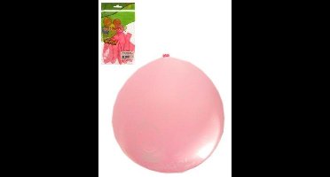 Ballonnen 8 stuks meisje full printed roze