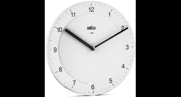 Braun BC 06 W Quartz wall clock analog white