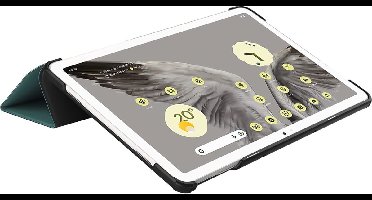 Just in Case tablet Hoes geschikt voor Google Pixel Tablet - TriFold Bookcase - Groen