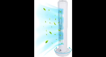 Aerson- Torenventilator wit- oscillerend- 76 cm- 3 snelheden- timerfunctie