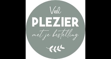 Veel plezier met je bestelling - Stickers sluitzegels - 50 stuks - 4 cm