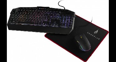 Surefire KingPin Gaming Combo Set (QWERTZ/7-Button RGB/Mouse Pad)