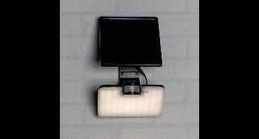 8W LED - Solar Bouwlamp met Sensor - Bewegingssensor - Lichtsensor en Zonnepaneel