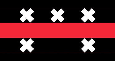 Vlag Ouder-Amstel 30x45cm