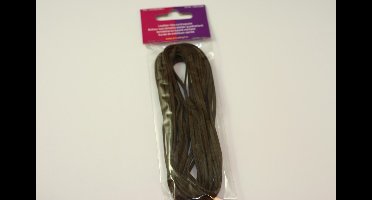 Veter imitatieleer Donker Bruin 3 Millimeter 5 Meter