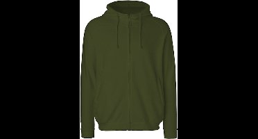Unisex Hoodie met capuchon en rits Military - XS