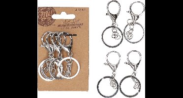 Musketonhaak sleutelhanger - sleutelhanger maken - sleutelhanger ring -