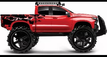 Maisto Tech Chevrolet Silverado 2019 2.4MHz RC (w/o batteries) 1:12 Rood/Zwart