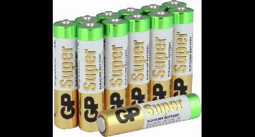 GP Super Alkaline batterijen AAA micro LR03 batterij 1.5V - 12 stuks AAA batterijen