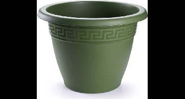Plasticforte Plantenpot - donkergroen - 35 x 28 cm - bloempot - kunststof - rond