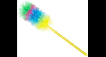 Betra plumeau/duster - uitschuifbaar - statisch - geel - 75-115 cm - stoffer/ragebol