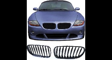 Sport Grill Nieren Passend Voor Bmw Z4 E85 E86 Roadster Coupe Glans Zwart M Look Styling Enkele Spijl