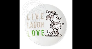 Disney Egan Bord Minnie Mouse Live Laugh Love 27cm