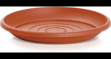 Prosperplast Vogel bad/voederschaal/drinkschaal - terracotta - rond - Dia 25 cm